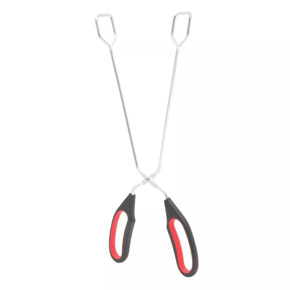 Smart Home Stainless Steel 13" Scissor Tongs with Comfort-Grip Handle, Set of 2 - Picture 3 of 5